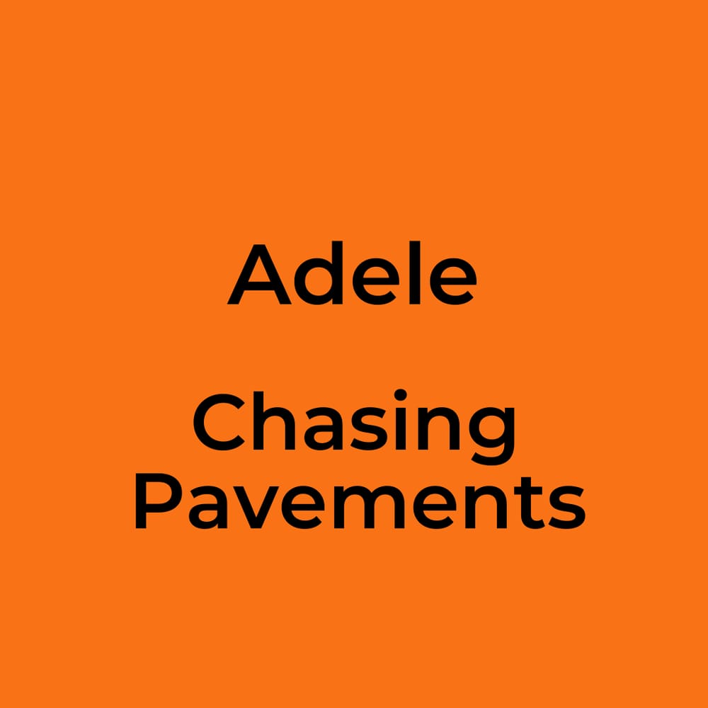 Sunfly karaoke adele chasing pavements