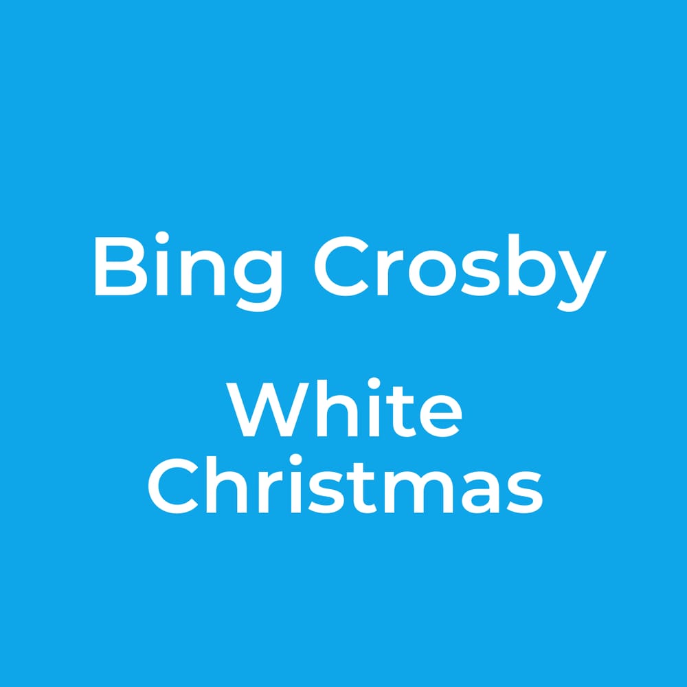 Sunfly Karaoke Bing Crosby White Christmas